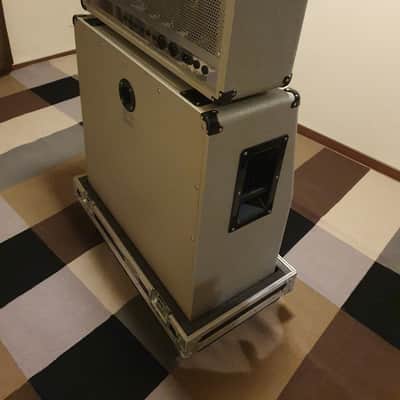 Marshall JCM25/50 "Silver Jubilee" Model 2555 2-Channel 100-Watt Guitar Amp Head and Cabinet 1987 - 1988 - Silver with Travel Cases image 5
