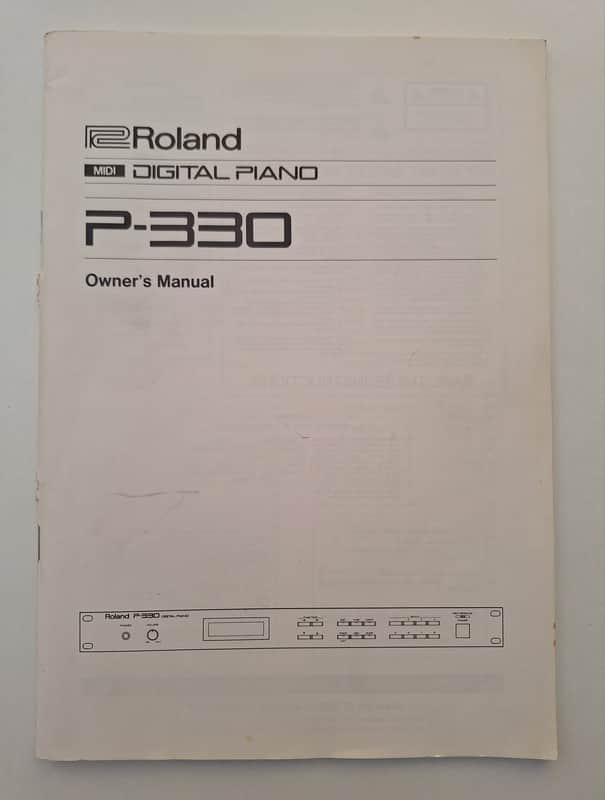 Roland P-330 Owner's Manual image 1