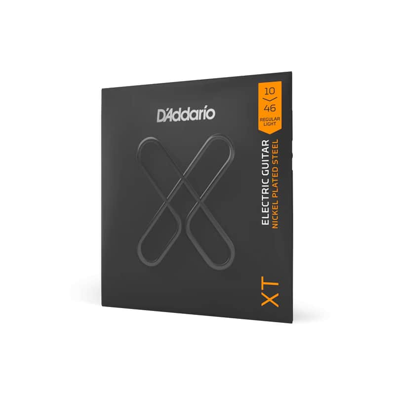 D'Addario XTE1046 XT Nickel Plated Steel Regular Light Electric Guitar Strings, 10-46 - Nickel image 1