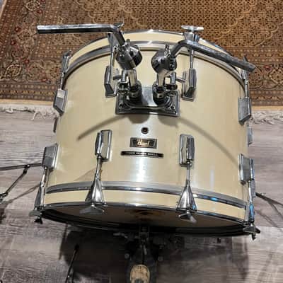 Pearl Vintage PowerMate Outfit - Fiberglass Shells Late 1970's - Satin Silver image 2