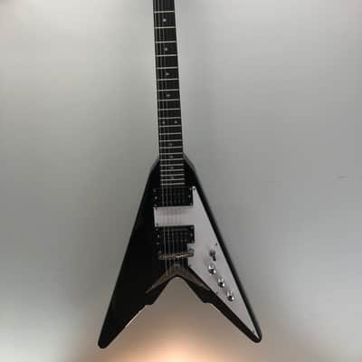Harley Benton Victory-BK 2022 Gloss Black 2022 Flying V Style Guitar image 4