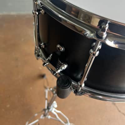 SJC Drums 6.5x14" Tour Series Maple Snare Drum in Matte Black image 3