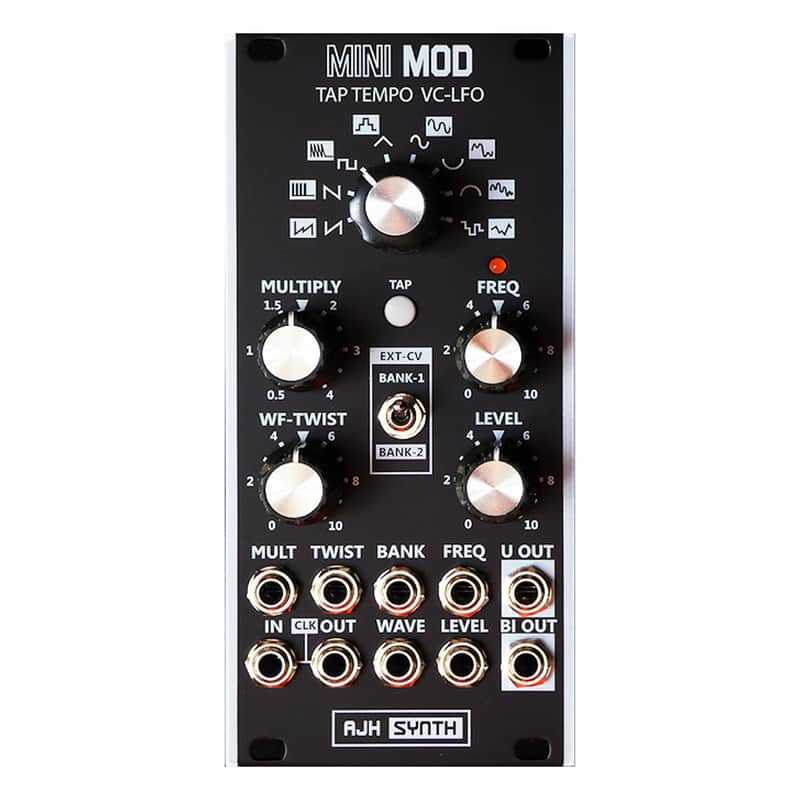 AJH Synth Tap Tempo VC-LFO Eurorack Module (Vintage Black) image 1