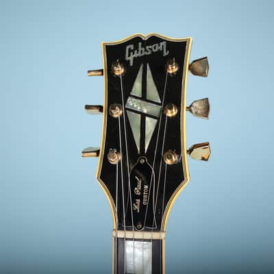 1973 Gibson Les Paul Custom Ebony Black Beauty *Headstock Repair* image 5