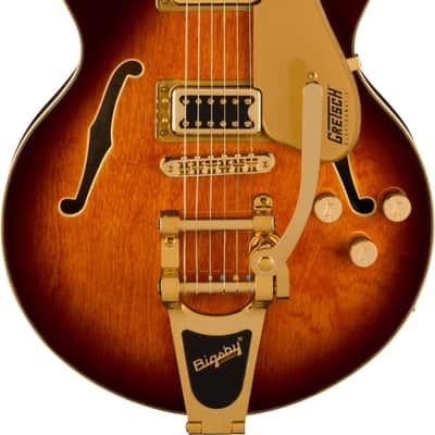 Gretsch G5655TG Electromatic® Center Block Jr. Single-Cut with Bigsby® and Gold Hardware, Laurel Fingerboard, Single Barrel Burst - See Description image 2