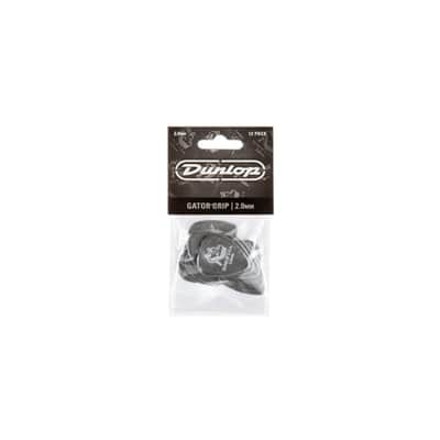 Dunlop 417P Gator Grip Black 2.0mm (12-Pack) - Set of Picks image 4