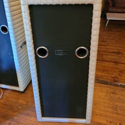 Kustom 200 A-5 200A-5 Amplifier 70's champagne gold Amp Head w/3x15 Speaker Cabinet image 1