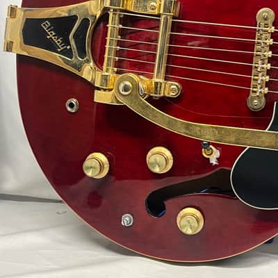 Epiphone Riviera P93 WR Semi-Hollow Body Electric Guitar - Wine Red image 5