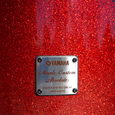 Yamaha/Japan AFT516 Maple Custom Absolute 16x16" Maple Floor Tom - Apple Sparkle Fade Lqr. image 2