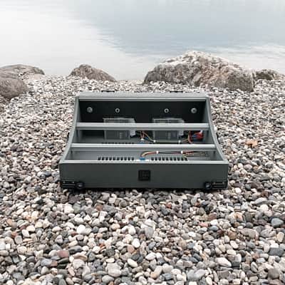 9U Eurorack Case Powered (or not), 84 o 104 hp, patched resealable modular synthesizer image 11