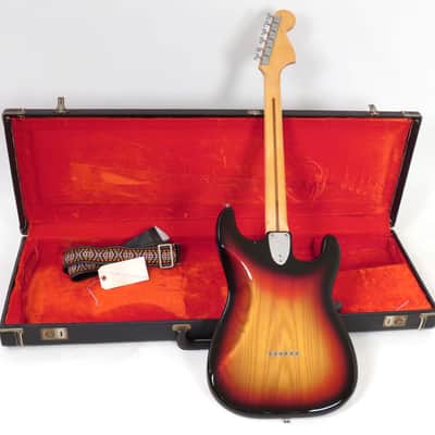 1975 Fender Stratocaster Left Handed - 7 1/4 Pounds! - Sunburst Finish - Rosewood Fingerboard - Original Case image 5
