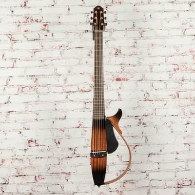 Yamaha SLG200S TBS Steel String Silent Guitar with Hard Gig Bag, Tobacco Sunburst image 4