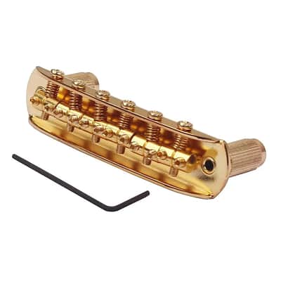 Gold Adjustable Jazzmaster Style Guitar Vintage Bridge image 1