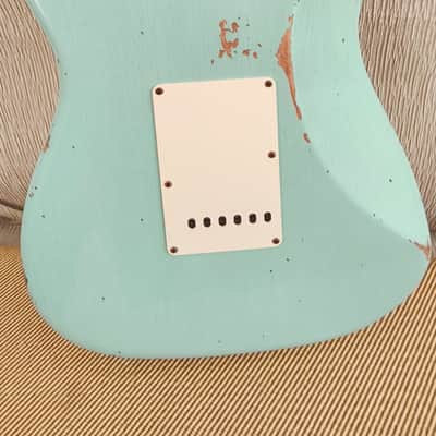 Fender Stratocaster custom shop 57 relic danpher blue 2022 - relic nueva image 4