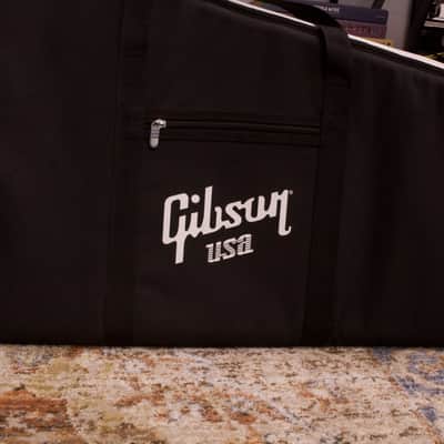 Used Gibson Electric Guitar Gig Bag, Black & White image 4