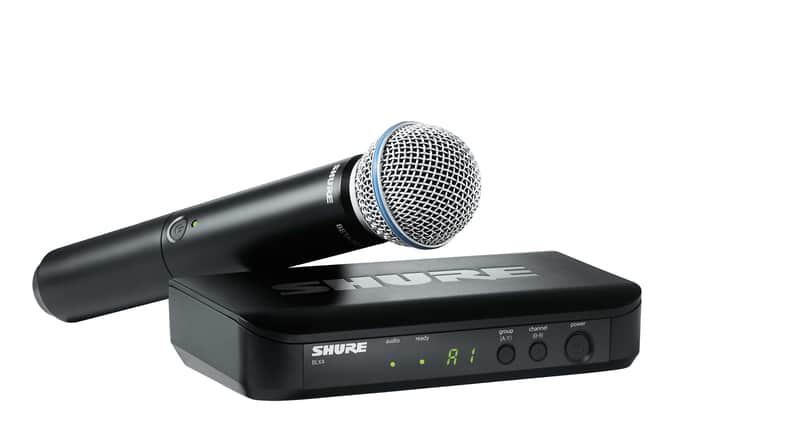 Shure BLX24/B58-H10 Wireless Handheld Microphone System with Beta 58A (H10: 542 to 572 MHz) image 1