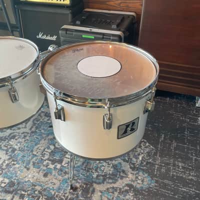 Rogers 4 concert tom and stand 1975- 8,10,12,14 - White cortex - #1929 image 10