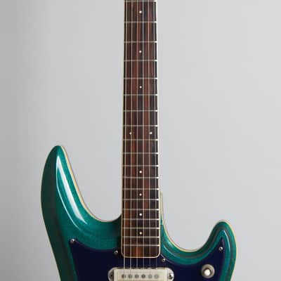 Guyatone  LG-350T Sharp Five Solid Body Electric Guitar,  c. 1970, black hard shell case. image 8