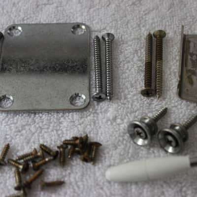 Fender Aged/Relic Lefty 2 1/16" Stratocaster Vintage Body Hardware Set - Chrome 007-1016-000 image 5