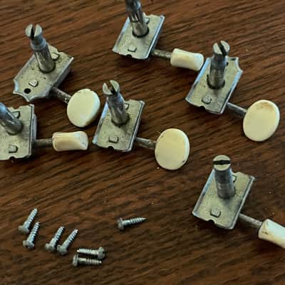 1958 - 1964 set Fender Musicmaster Duo Sonic Mustang guitar tuners tuning pegs image 5