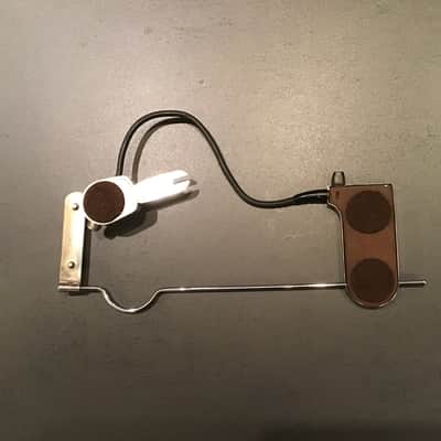 DeArmond FHC guitar mike archtop floating pickup 1950 s Chrome CLEAN w/ box & papers image 5