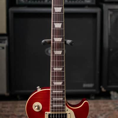 Epiphone Les Paul Standard 50s Figured Electric Guitar - Washed Cherry Sunburst image 4