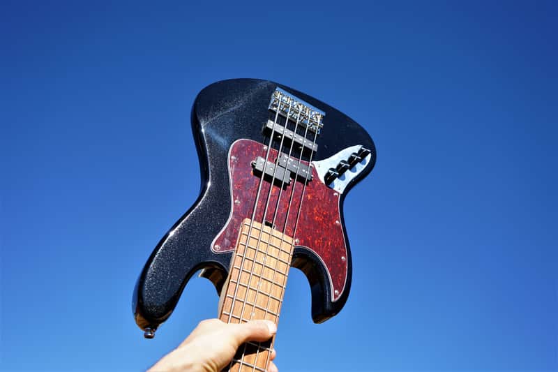 Sadowsky Metro Express Hybrid P/J Black High Polish Left Handed 5-String w/ Gig Bag image 1