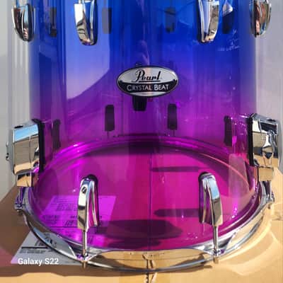 Pearl Crystal Beat Cotton Candy Fade 14x13" Floor Tom Drum w/Legs | NEW Authorized Dealer image 2