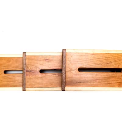 Custom made Hardwood Pedalboard Medium 450x150x50mm image 13