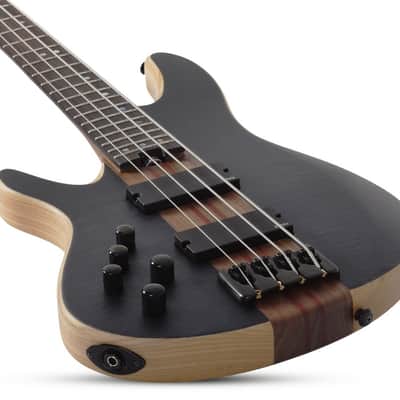 Schecter Charles Berthoud CB-4 LH - See Thru Black Satin (2872) image 22