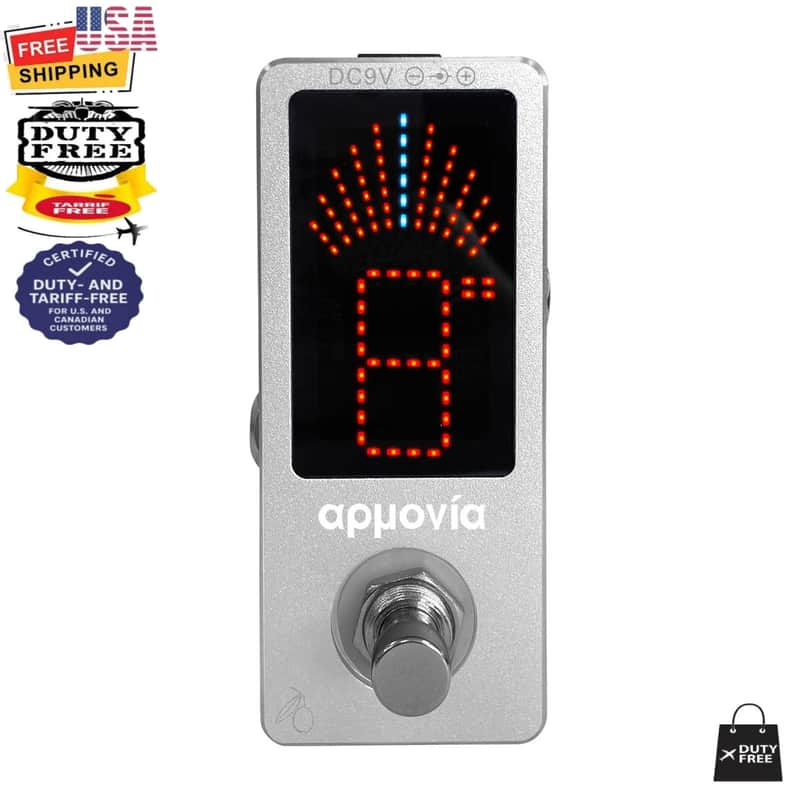 KALAMATA OLIVE Silver Tuner ROOTS Series Aluminum Mini Chromatic Guitar Bass Violin Tuner image 1