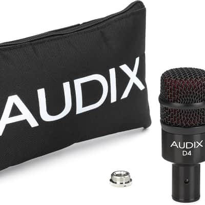 Audix D4 Hypercardioid Dynamic Instrument Microphone for Kick Drums, Toms, and Bass Instruments image 2