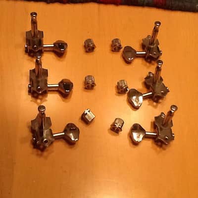 Ping Open Gear Guitar Tuners V93N 3+4 Tuning Machines 3x3 Nickle image 1