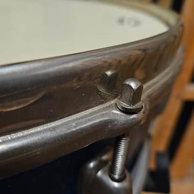 Slingerland 5.5"x 14" Super Gene Krupa Snare Drum - Blue Sparkle Pearl image 10