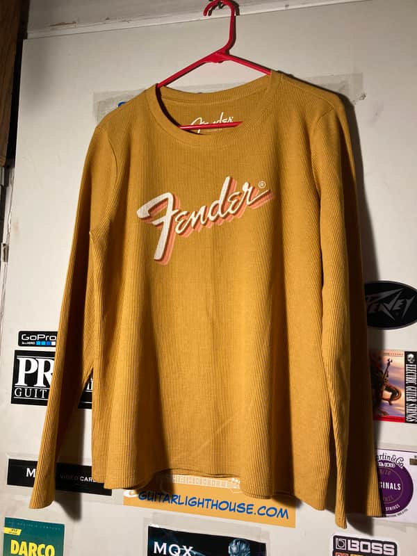 Fender Womens shirt - Yellow and pink XL image 1