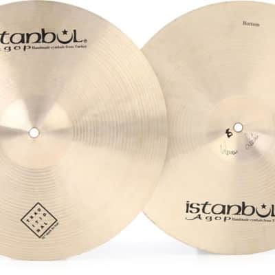 Istanbul Agop Traditional Dark Hi-hat Cymbals - 15 inches image 2