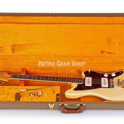 Fender Jazzmaster 1965 Electric Guitar Vintage Rare Olympic White image 11