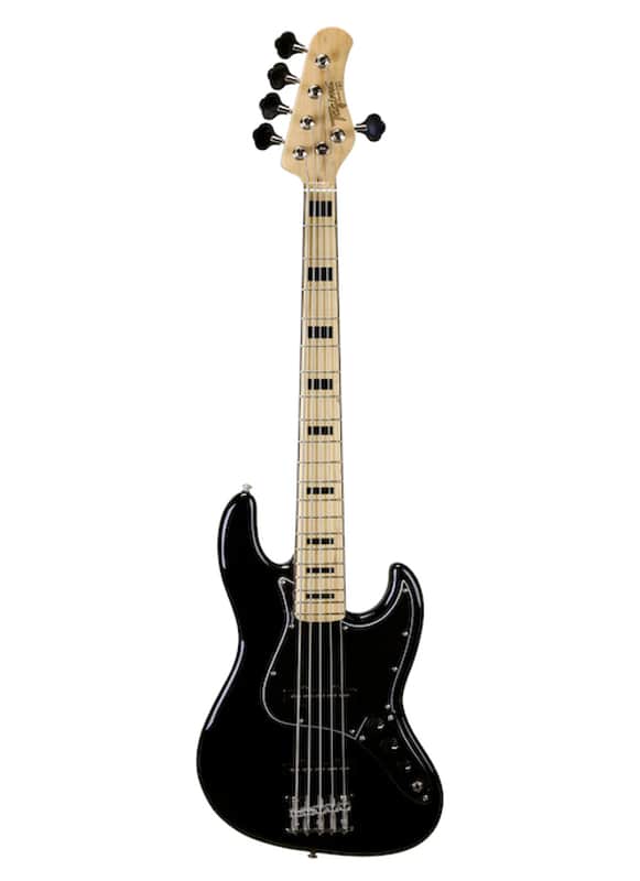 Tagima TJB-5 Bass Guitar - Black image 1