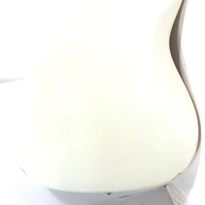 Electric sitar tele style with sympathetic strings Dronemaster 2023 - Olympic White image 11