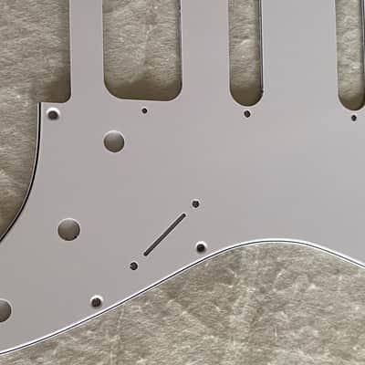 Custom Guitar Pickguard For Fender 11 Sctew Stratocaster HSS, 3 Ply White image 6