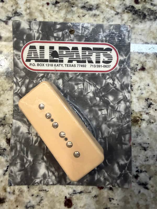 Allparts Soapbar Style P-90 Single Coil With Cover PU436 - Cream image 1