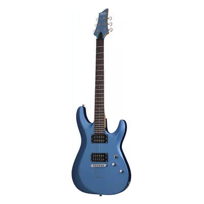 Schecter C-6 Deluxe Electric Guitar - Satin Metallic Light Blue - Open Box image 2
