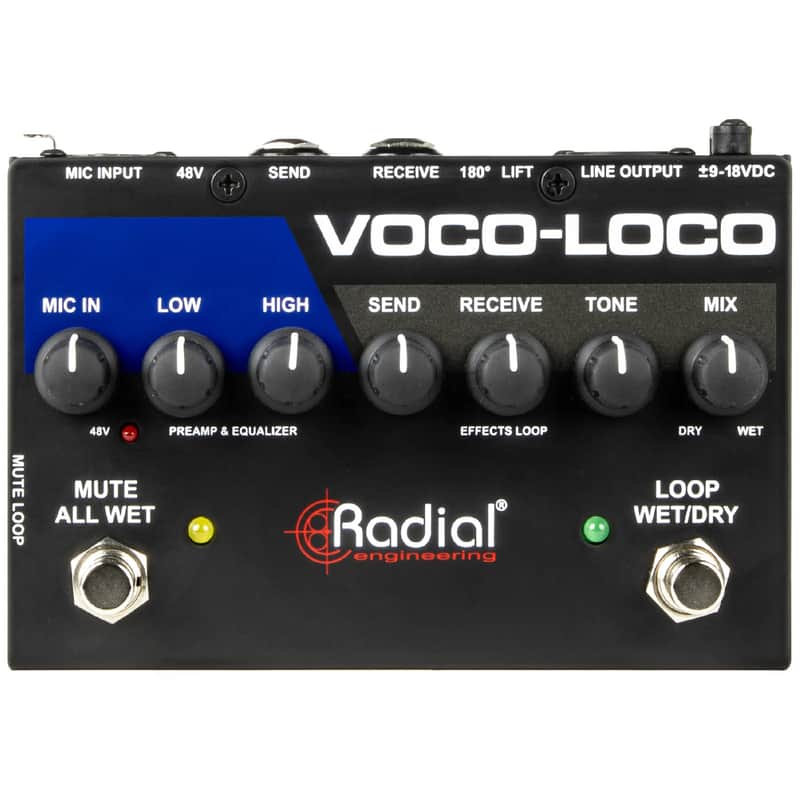 Radial Engineering Voco-Loco Mk2 9V Effects Switcher for Voice or Instrument image 1