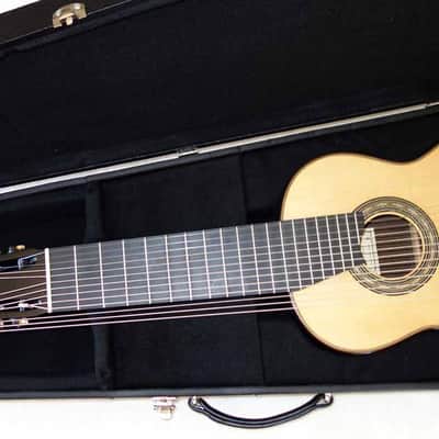 LUCIO NÚÑEZ Sophia 13-String Classical Harp Guitar, Spruce/Ziricote, w/Custom Case, Extremely Rare!! image 21