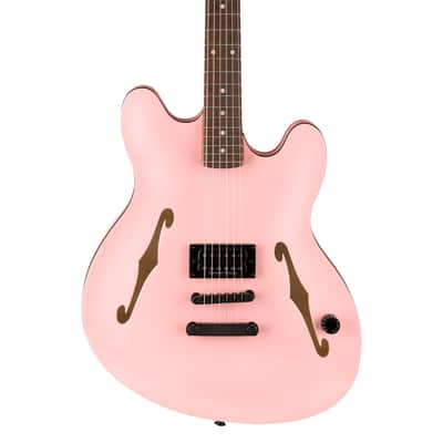 Fender Tom DeLonge Starcaster - Rosewood Fingerboard Satin Shell Pink image 1