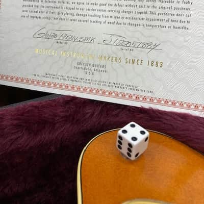 Gretsch G6120T Brian Setzer Signature Nashville '59 2022 - Orange smoke image 3