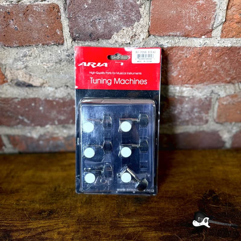 Aria Guitar Machine Heads - 6-in-Line 10mm (Chrome) image 1