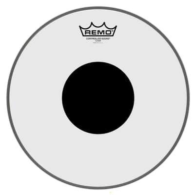 Remo Drumhead Controlled Sound Clear with Black Dot 13" image 1
