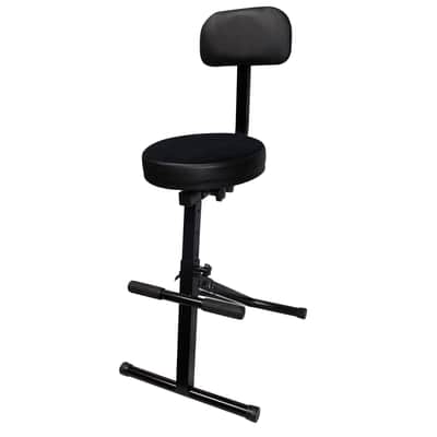 ProX Black Aluminum 5-Panel DJ Scrim Facade Frontboard w/ Travel Case + Chair image 20
