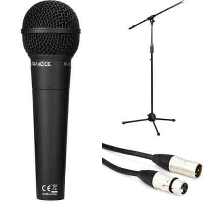 Behringer XM8500 Cardioid Dynamic Vocal Microphone Bundle with Stand and Cable image 2